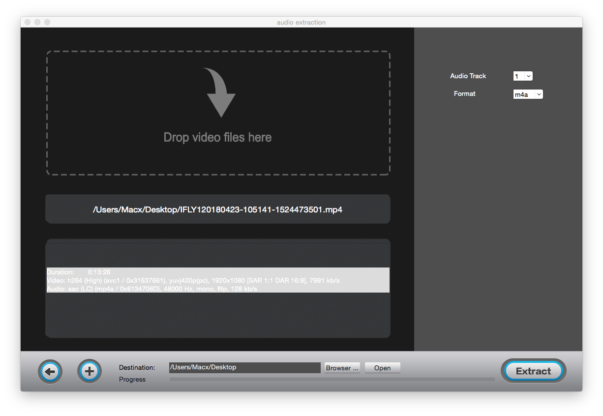 extract audio from video on Mac