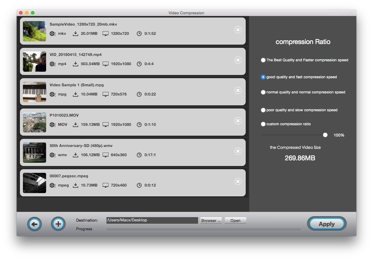 compress video on mac