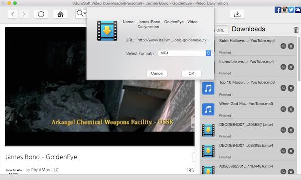 download James Bond movie on Mac