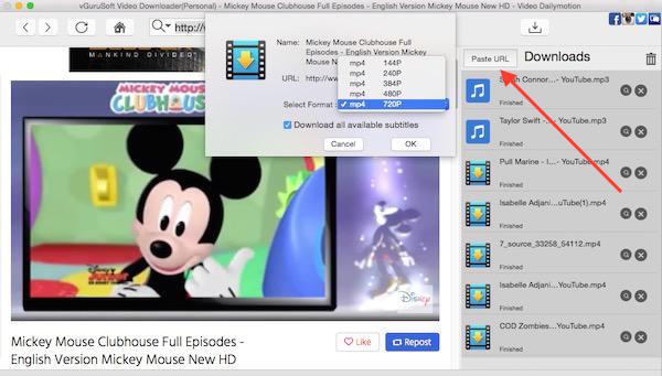 how to download Mickey Mouse videos Mac